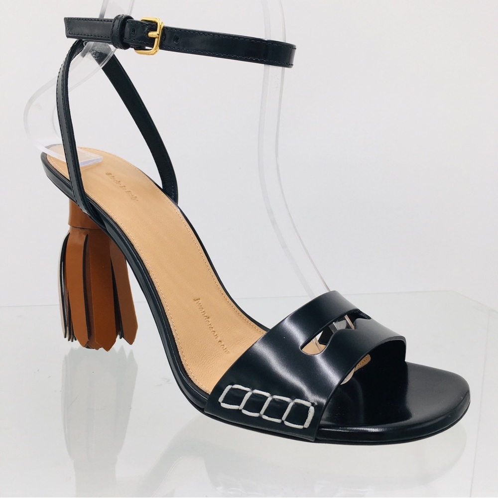 JW Anderson - Women’s Tessel Sanal Black / Tan Leather Size EU 37 US 7 M